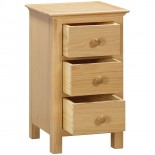 Moreton Oak 3 Drawer Bedside